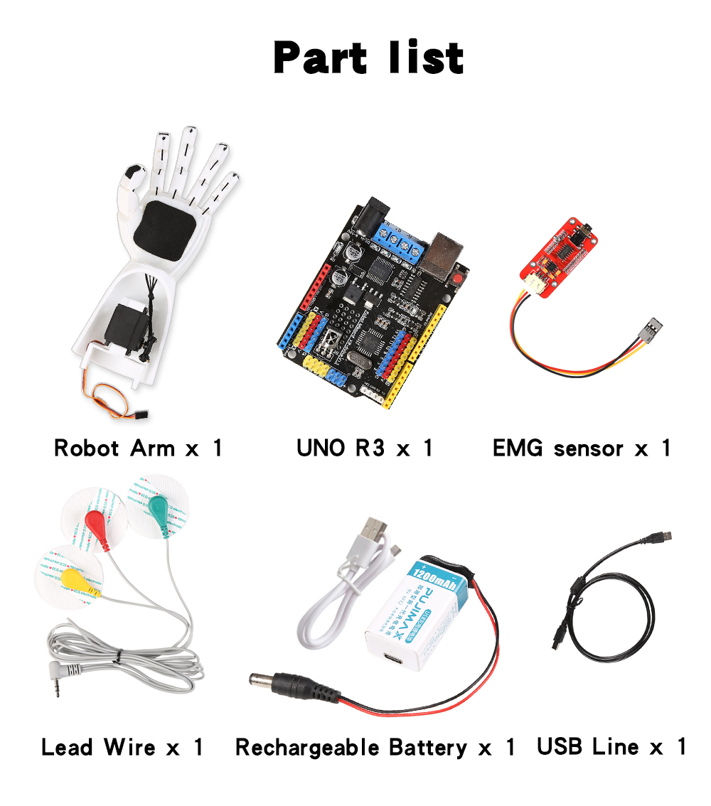 EMG Sensor Robotic Arm Electri - Muscle Sensor Emg 评论和价格