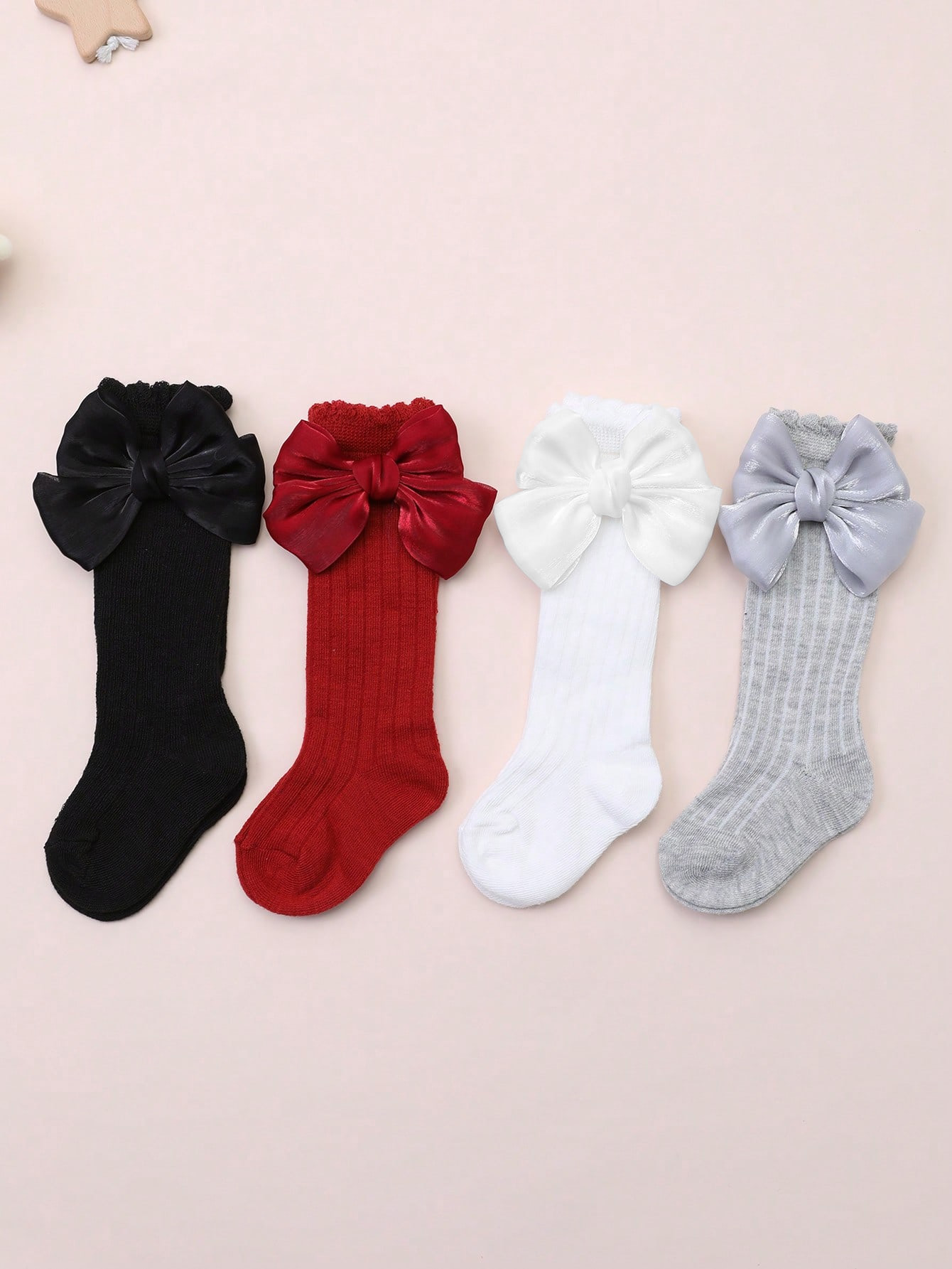 4 Pairs Baby Girls Socks with  - Baby Sock Oximeter 评论和价格